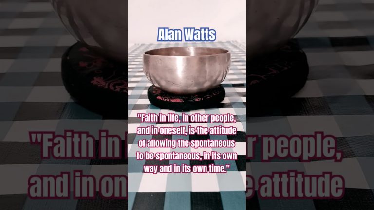 Faith in life – Quote by Alan Watts #meditation #mindfulness #shorts
