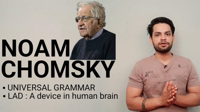 NOAM CHOMSKY | Linguistics | Theory of universal grammar