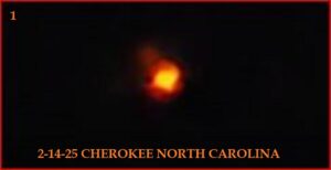 UFO over Cherokee, NC seemed to explode in size
