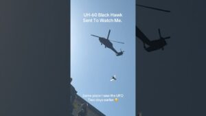 UH-60 Black Hawk watching me. Where I recorded a UFO over my yard two days ago 🧐 UAP sighting news