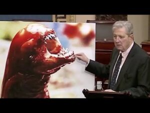 During a speech Sen. John Kennedy said radioactive Walmart shrimps could turn anyone into an alien