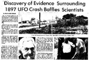 The Aurora Incident: 50 years before Roswell, a massive UFO crashed near Dallas